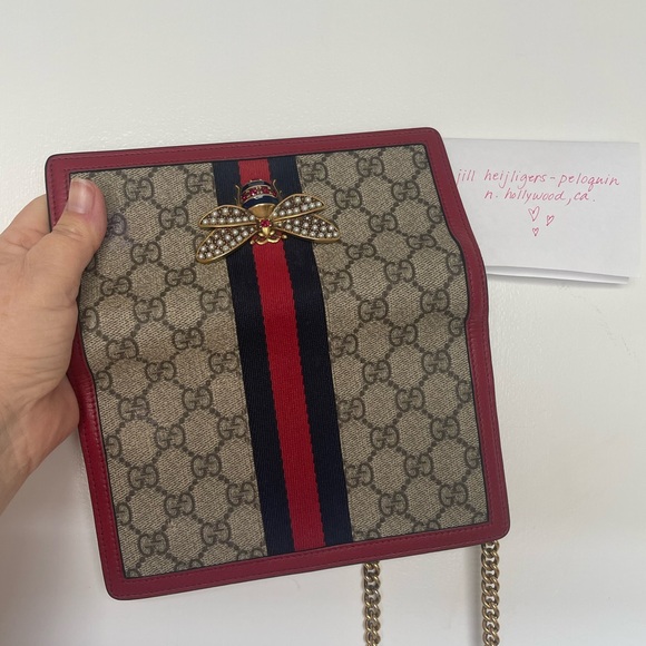Gucci Supreme Queen Margaret (Bee) Walletet on Chain - Picture 9 of 17
